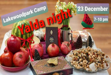 Celebrating Yalda Night at the two-day camp (one night)